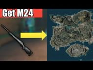 M24 sniper location in Erangel map (Image credits: CHETAN'S GAMEZZ YT)